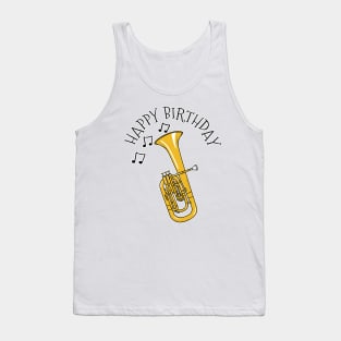 Tenor Horn Happy Birthday Hornist Brass Musician Tank Top